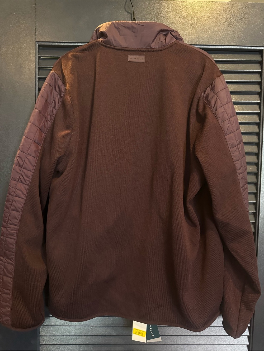 NWT Perry Ellis Hybrid Quilted Jacket XXLT Tall Burgundy Port - Picture 4 of 8
